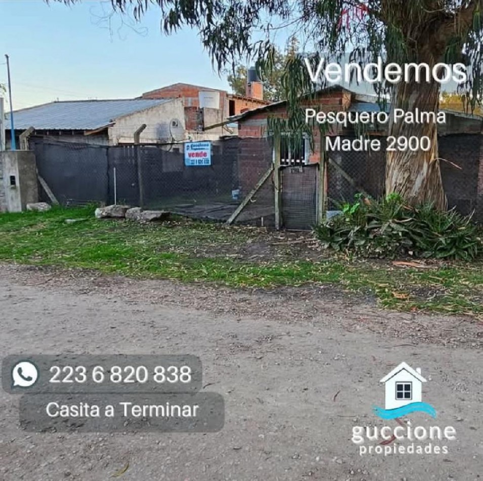 CASA A TERMINAR 3 AMBIENTES EN BARRIO JARDIN DE STELLA MARIS 