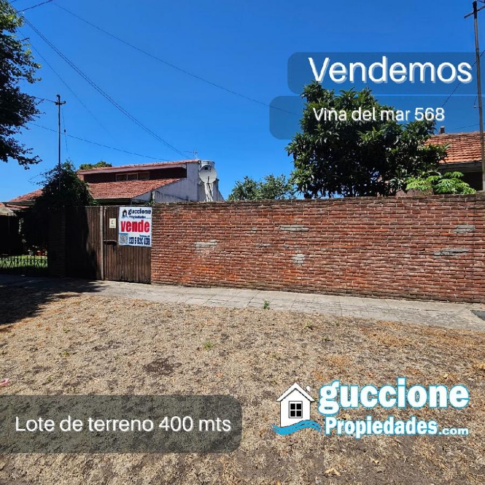  LOTE DE TERRENO 430 METROS VINA DEL MAR 